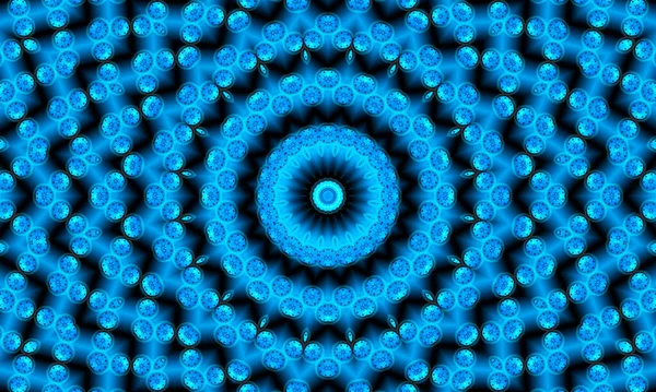 Dot Figure Seamless Pattern Circles Abstract Blue Background Illustration Good — Stock Photo, Image