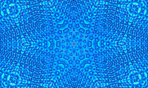 Modrá Bílá Polygonální Mozaika Pozadí Kaleidoskop Tapety Šablony Creative Business — Stock fotografie