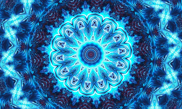 Mystischer Hintergrund Keltische Knotenform Blaues Magisches Zeichen lizenzfreie Stockbilder