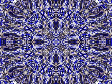 Çiçek gzhel deco round mandala deco dekoratif elementler çivit, mavi çizgi ve boyama için beyaz alan. Mandala 'nın gölgesi ve renk arkaplanı. Arap, İslam, Hintli, Çin yogası illüstrasyonu.