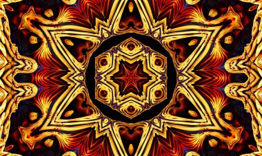 Merkezinde pentagram olan bir çember oluşturun. İblisleri çağırmak için kullanılan runik kelimeler. Karanlıkta sarı parlak detaylar