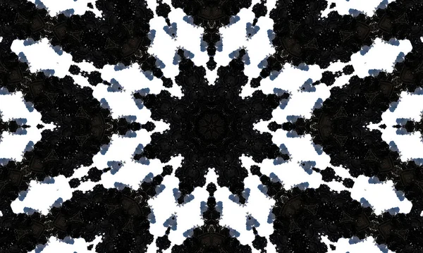 Dark Horizontally Seamless Design Ornate Tile Background Ethnic Ornament Print — Stock Photo, Image