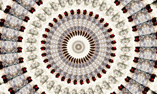 Zwart Witte Caleidoscoop Monochroom Bloemenpatroon Kan Gebruikt Worden Voor Het — Stockfoto