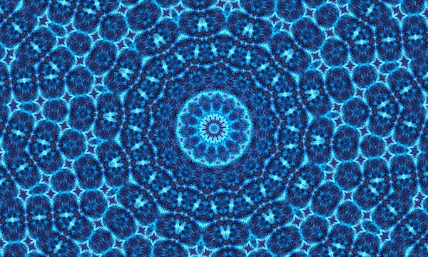 Mistik arka plan Kelt düğümü şekli, mavi büyü işareti.