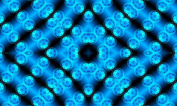 Традиционный Восточный Фон Черно Синем Цвете Бесшовный Рисунок Существующей Геометрией — стоковое фото