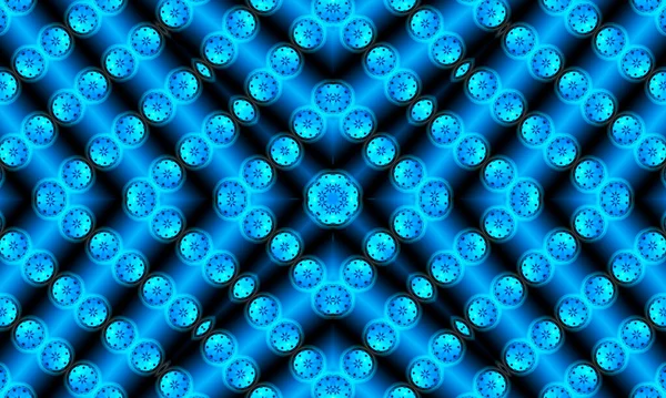 Στρογγυλό Σχήμα Απρόσκοπτη Μοτίβο Κύκλους Αφηρημένο Μπλε Φόντο Απεικόνιση Μια — Φωτογραφία Αρχείου