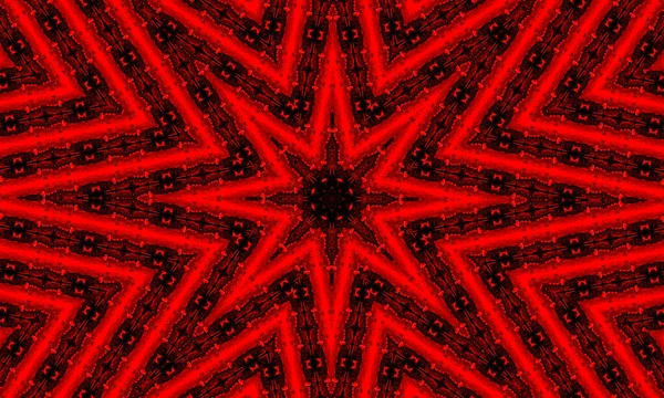Futuristic Sci Modern Neon Red Glowing Shape Frame Banner Dark — Stock Photo, Image