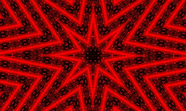 Футуристический Sci Modern Neon Red Glowing Форме Знамени Темном Пустом — стоковое фото