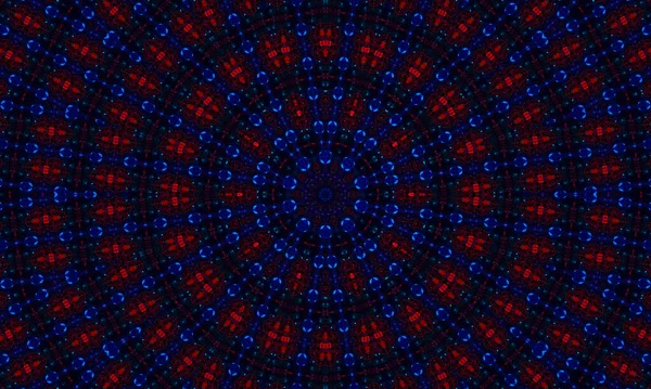 Σκούρο Μπλε Και Κόκκινο Καλειδοσκόπιο Μοτίβο Όμορφη Μανδάλα Υφή Εικονογράφηση — Φωτογραφία Αρχείου