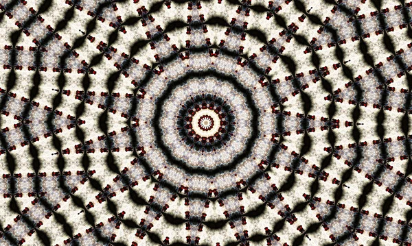 Hypnotic Pattern Psychotherapy Black White Polygon Star Monochromatic Background — Stock Photo, Image