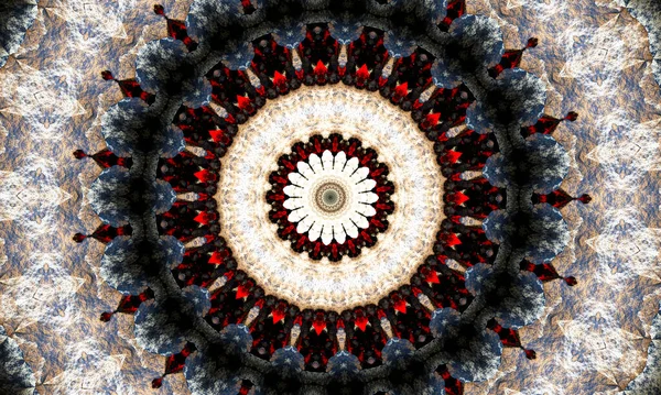 Гипнотический Шаблон Психотерапии Черно Белый Полигон Звезды Монохроматический Фон — стоковое фото