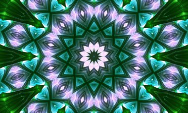 Kusursuz pembe çiçek kaleydoskopik mozaik desen arkaplanı