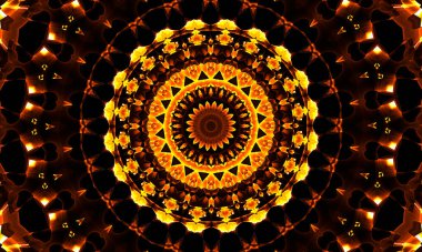 Diwali Mandalas deseni. Meditasyon, yoga, rahatlama, müzik videoları, trans performansı, geleneksel Hindu ve Budist etkinlikleri için şablon