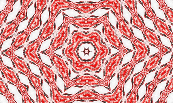 Horror Red Star Kaleidoscope Pattern Wallpaper Design — Stock Photo, Image