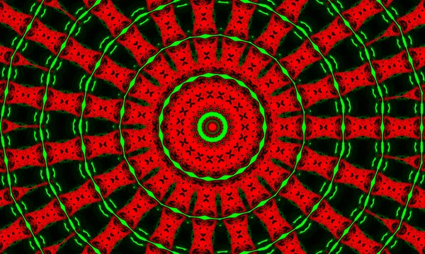 Kaleidoscope Christmas Colors Red Green Happy Christmas 2022 Pattern — Stock Photo, Image