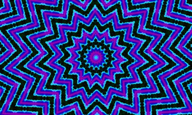 Resim hareketi illüzyonu 2021, yıldız kaleydoskop arka planı. Güzel çok renkli kaleydoskop dokusu. Eşsiz kaleydoskop tasarımı, eşsiz şekil, harika doku, mor soyut desen.