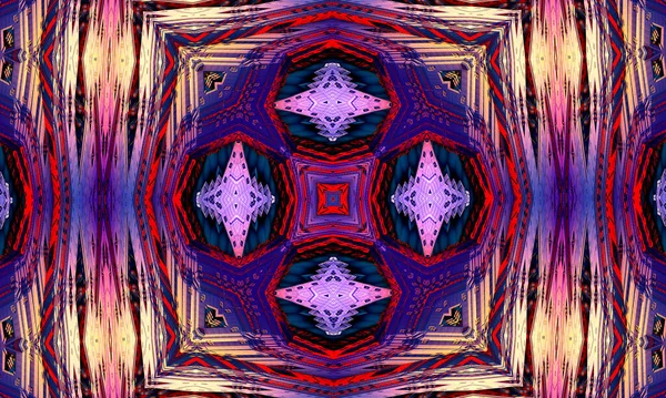 Fondo Caleidoscopio Cruz Púrpura Hermosa Textura Caleidoscópica Multicolor Diseño Único — Foto de Stock