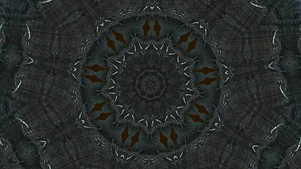 Groonge Kaleidoscope Dark Brownish Grey Soft Blue — Stock Photo, Image