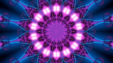 Arka plan seansı ile mavi çizgilerin mor fraktal.