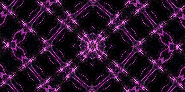 Purple magic kaleidoscope. The device of the universe, crescent moon and sun with a face on a black background. Magic kaleidoscope.