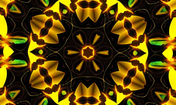 Λαμπερό Κίτρινο Λουλούδι Καλειδοσκόπιο Θερινό Φόντο Λουλούδια Ανοιξιάτικο Φόντο Φύσης — Φωτογραφία Αρχείου