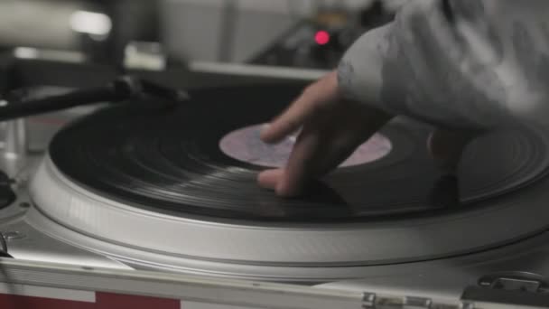 Dj turntable live music nstruments — Stock Video