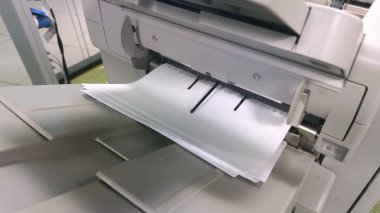 digital printer when printing documents clipart