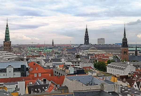 Skyline urbano del centro de Copenaghen —  Fotos de Stock