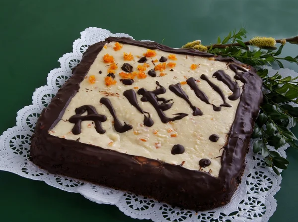 Traditionella kaka kallas Mazurek till påsk — Stockfoto