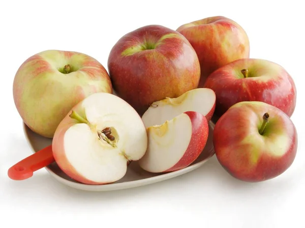 Appels Als Gezond Heerlijk Fruit Close — Stockfoto