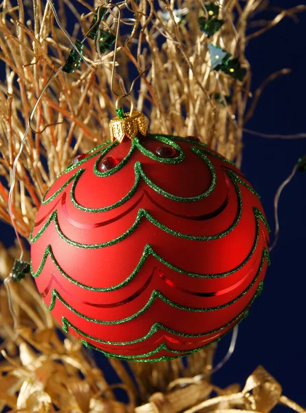 Mooie Briljante Multicolor Glazen Ballen Als Kerstboom Ornament — Stockfoto