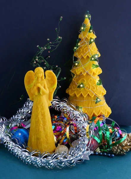 Natal Feriados Várias Decorações Ornamentos — Fotografia de Stock