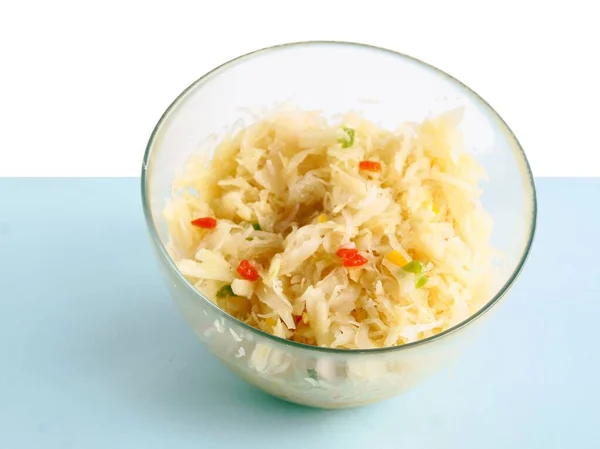 Sauerkraut Mit Karotte Als Schmackhafter Salat — Stockfoto