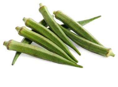 Abelmoschus esculentus -ochro yeşil lezzetli sebzeler gibi