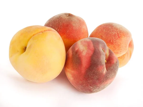 Tasty Juicy Peaches Delicious Fruits Close — Stock Photo, Image
