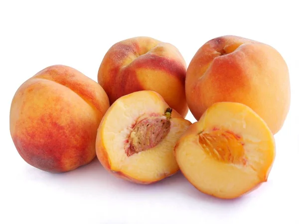 Pretty Sweet Peaches Wholesome Delicious Fruits — Stock Photo, Image