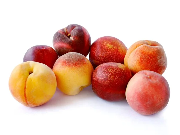 Сладкие Вкусные Персики Качестве Вкусной Здоровой Пищи — стоковое фото