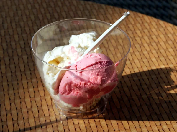 Cup of multicolor tasty icecream — Stock Photo, Image