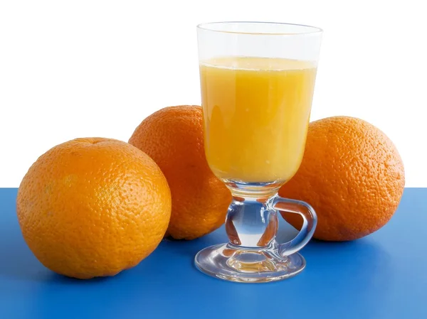 Portakal ve meyve suyu — Stok fotoğraf