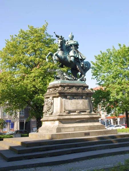 Monument du roi polonais John Sobieski trois à Gdansk — Photo