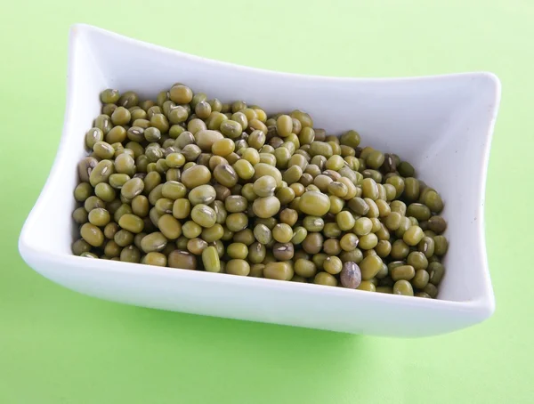 Zelená semena Mungo fazole — Stock fotografie