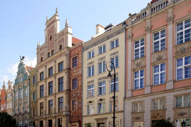 Gdansk - eski şehir binalarda - Gdansk
