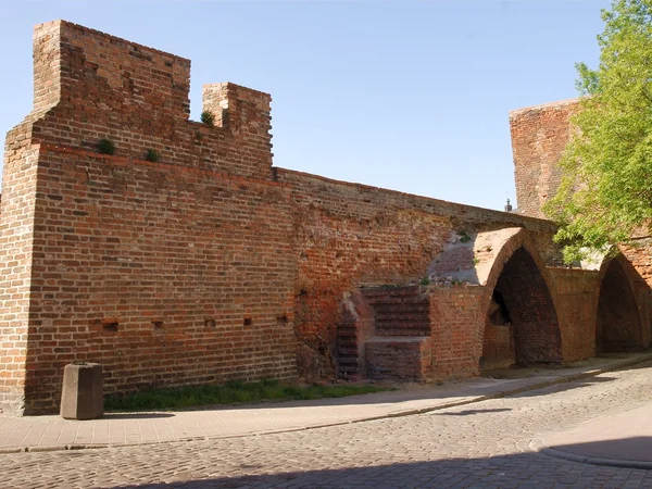 Rimanenti vecchie fortificazioni storiche a Danzica — Foto Stock