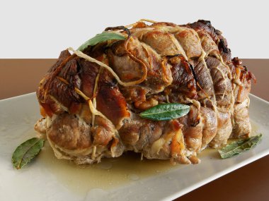 kavrulmuş, ev yapımı domuz jambon