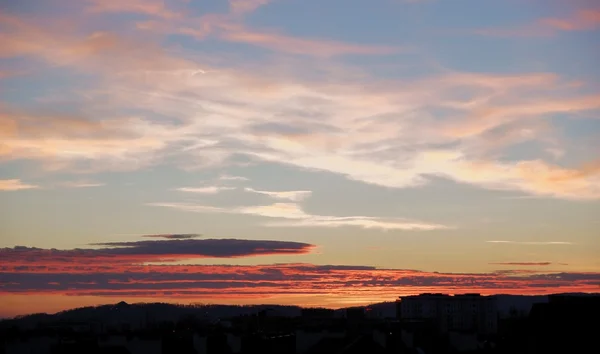 Niebo z chmur i zachód słońca — Zdjęcie stockowe