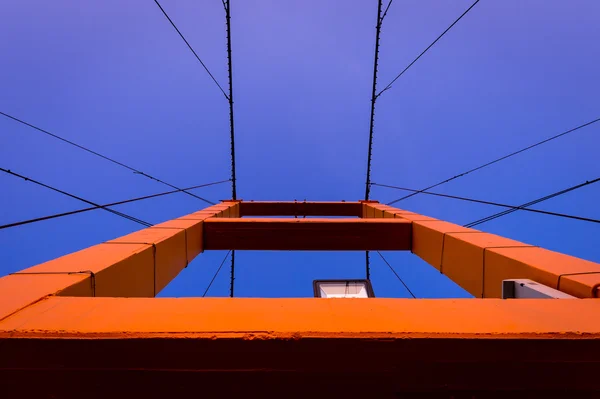 タークシン歴史橋建設クローズ アップ — ストック写真