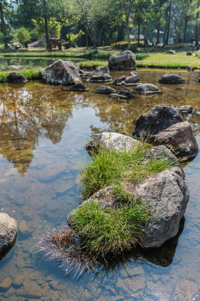 Chaeson hot spring pond landscape, επαρχία Lampang, Ταϊλάνδη. — Φωτογραφία Αρχείου