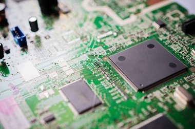 çip elektronik panosuna closeup