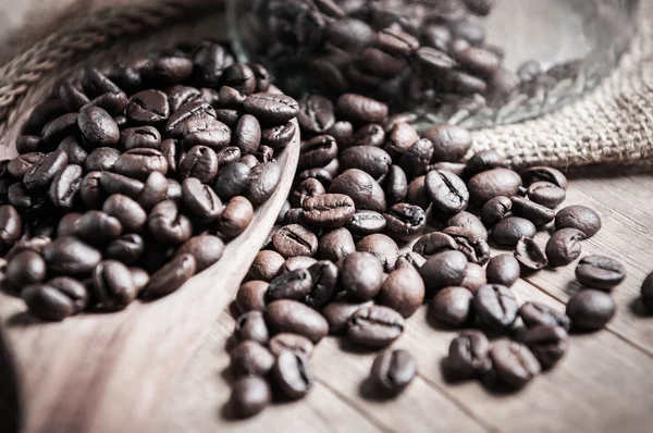 Primer plano de granos de café — Foto de Stock