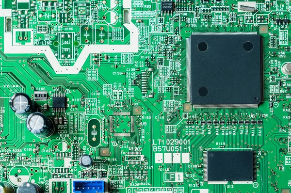 Closeup of electronic board background — Stock Photo, Image